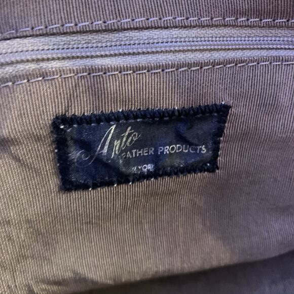 Vintage Arto New York Leather Shoulder Bag 70s 80s, Boho Hippie Purse, Large - Picture 4 of 11